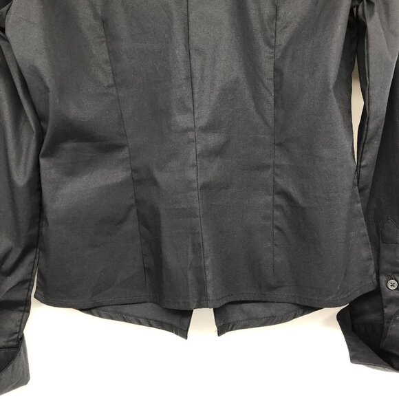 NWT Garage Black Alina Flyaway Hook & Eye Long Sleeve Top  size S - Picture 12 of 15